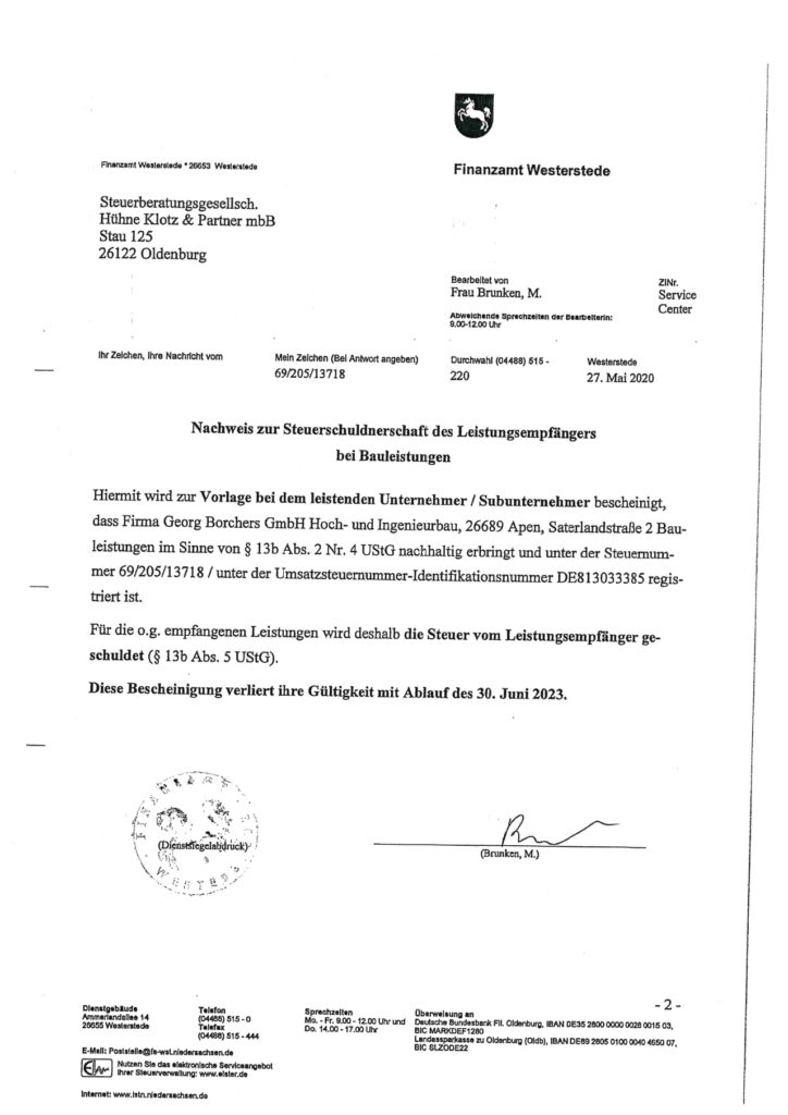 Steuerschuldnerschaft
